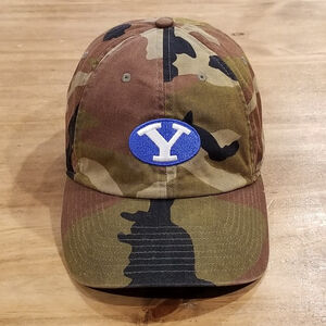 BYU Cougars Nike Hat Cap Strap Back Camo Camouflage Dad Cotton Adjustable